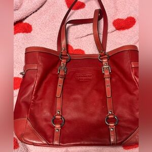 Vintage Coach Gallery East West Tote Bag